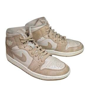 Nike Air Jordan 1 Mid SE Legend Light Brown Athletic Sneakers Womens Size 8